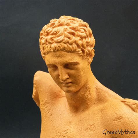 the god hermes by praxiteles.